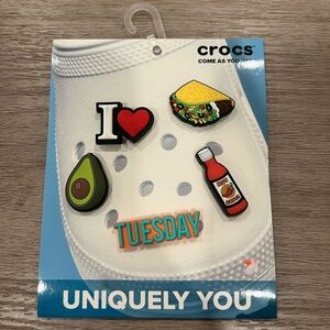 Crocs | Taco Tuesday Hot Sauce 5 Pack Jibbitz Shoe Charms NEW